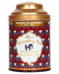 San-Cha First Flush Rare Darjeeling Tea - 100gm, 3.5 Ounce, 50+ Cups | Spring Season Harvest Darjeeling Tea - Medium Caffeine Loose Tea Leaf