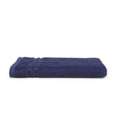 Welspun 100% Cotton Quik Dry Bath Towel 380 Gsm | High Absorbency Super Soft, Fast Drying Bath Towels Large Size (Dark Blue)