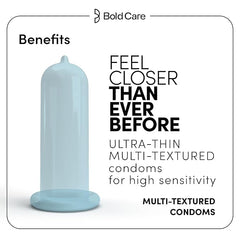 Bold Care Multi-textured Condoms (Pack Of 3)