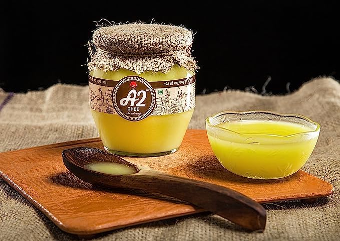 100% Natural A2 Gir Desi Cow'S Ghee By Isha Vasyam | Rich In Vitamin A & Healthy Nutrients Desi Ghee Perfect For Body Joint Pain | 1 Litre (500ml * 2) 33.8 Ounce | Jar Pack 100% Natural A2 Gir Desi Cow'S Ghee By Isha Vasyam | Rich In Vitamin A & Healthy Nutrients Desi Ghee Perfect For Body Joint Pain | 1 Litre (500ml * 2) 33.8 Ounce | Jar Pack