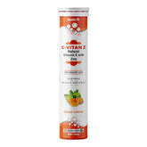 Healthvit C - Vitan - Z Natural Vitamin C 40mg, Amla & Zinc For Antioxidant Support , Improves Immunity & Skin Health | Delicious, Tasty & Fizzy | 20 Effervescent Tablets , 50gm 0.1lbs