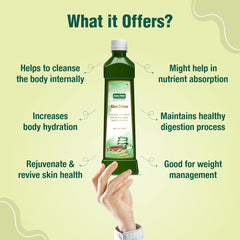 Jeena Sikho Aloe Detox Juice Naturally Beneficial For Body Detox Natural Aloe Vera, Punarnava, Sanay, Saunf & Mulethi | Suitable For Skin & Hair Health, 750ml 1.6lbs