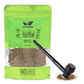 Natural & Ayurvedic Herbal Smoking Blend 1 Pack 1 Oz/ 30g With Wooden Black Bowl Pipe | Helps To Quit Smoking - Tobacco-Free & Nicotine-Free Smoking Mixture