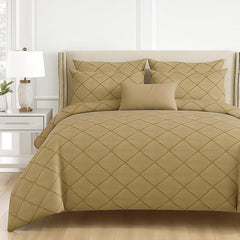 Double Bedsheet For Queen Size With 2 Matching Pillow Covers For Home - 90 X 100 Inches, Cream | Smooth Finish, Soft Touch & Breathable Comfort For Everyday Use