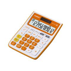 Casio Mj-12vcb-rg 300 Steps Check & Correct Colourful Desktop Calculator (Orange) | 12 Digits, 2-way Powered | Show Numbers In Million & Billion