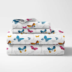 Pure Cotton Queen Size Bedsheet With 2 Matching Pillow Covers - 100 X 90 Inches, Multicolor | Easy Care & Long-Lasting Fabric