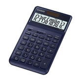 Casio JW-200SC-NY Premium & Stylish Calculator (Dark Blue) | 12 Digits, 2-way Powered | Stylish Desktop Calculator