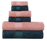 Fash Home International Micro Twist Towel 1800 Gsm Combo - 2 Bath + 2 Hand + 2 Face Towel (Charcoal Grey & Cosmic Beige) - 6 Pcs
