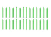 GREEN ESPECIALLY MEANT HEALING STICK CANDLES | RITUAL CANDLES PACK OF 28