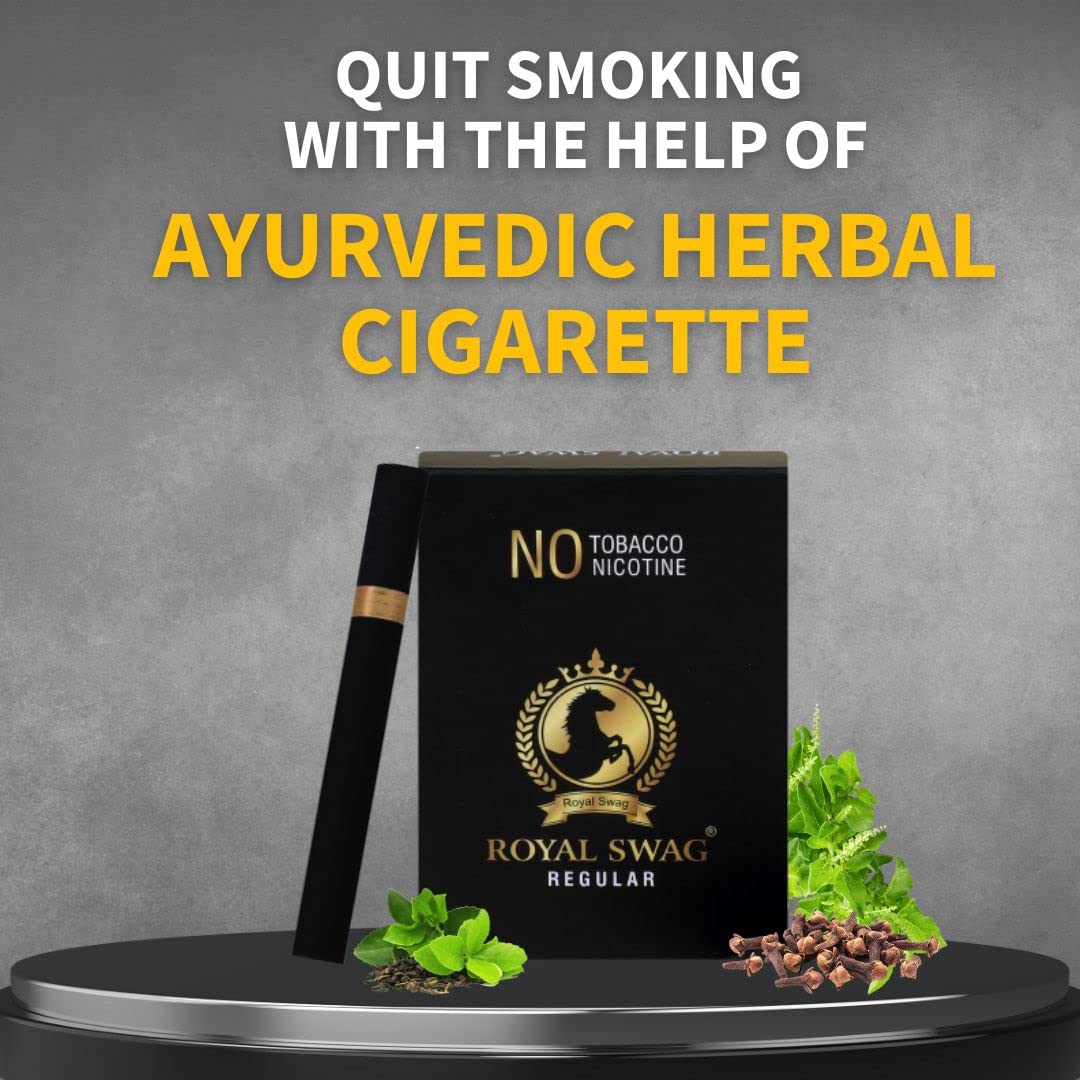 Royal Swag Herbal Cigarette Regular, Frutta Flavoured 400 Sticks 100% No Nicotine & No Tobacco - Smoking Cessation & 100% Natural 20ml Shot Anti Addiction Spray | Pack Of 400 Royal Swag Herbal Cigarette Regular, Frutta Flavoured 400 Sticks 100% No Nicotine & No Tobacco - Smoking Cessation & 100% Natural 20ml Shot Anti Addiction Spray | Pack Of 400