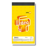 Patti Bound, Writing Pad, 10.5x19 Cm, Single Line For Everyday Use (Yellow) 80 Pages, Pack Of 5