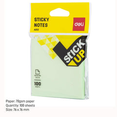 Sticky Notes | 3"x3" Size Self Adhesive Notes, 100 Sheets Each (Multicolor, Pack Of 4)