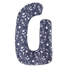 Pregnancy Pillow, G Shaped Pillow, Maternity Pillow For Sleeping - Dark Blue | 100% Cotton Pillow For Pregnant Mothers | With Breathable & No Heat Fabric | Full-Body Support For Better Sleep