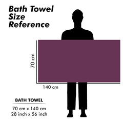 Urbanleaf Microfiber Large Bath Towel Quick Dry Super Absorbent Bath Towel | Towel For Bath, Travel, Gym, Beach, Pool & Yoga (Grey & Purple)