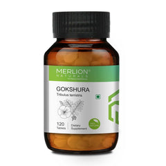 Merlion Naturals Gokshura Tablets, Tribulus Terristris, 500mg, Rich In Vitamins, Minerals, No Preservatives | 120 Tablets 200gm 0.4lbs