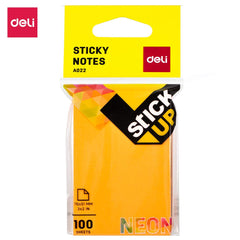Neon Multicolor Sticky Notes | 3"x2" Self Adhesive Notes, 100 Sheets Each (Pack Of 6)