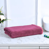 Black Gold The Finer Touch Microfiber Bath Towels 500 Gsm | Super Absorbent, Lightweight, Ultra-Soft, Fade Resistant (Purple)