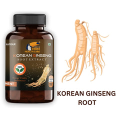 Mom Health Care Korean Ginseng For Men, Supports Brain Function, Help For Boosts Immunity, Relieves Stress For Muscles Pure & Organic | 90 Capsule 100gm 0.2lbs