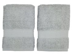 Bombay Dyeing Plain Santino 500 Gsm Cotton Hand Towel Set - Grey (2 Piece)