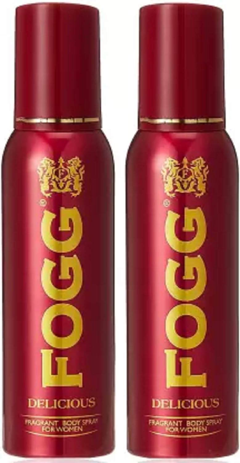 Fogg Combo Of 2 Delicious Deodorant Body Spray 120ml Each 4 Fl.oz. For Women  | Long Lasting No Gas Fragrance Fogg Combo Of 2 Delicious Deodorant Body Spray 120ml Each 4 Fl.oz. For Women  | Long Lasting No Gas Fragrance