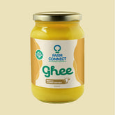 100% Pure Desi Cow Ghee By Farm Connect | Good Source Of Protein Fiber Healthy Desi Ghee Helps Maintain Good Health | (500ml) 16.9 Ounce | Jar Pack