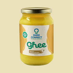 100% Pure Desi Cow Ghee By Farm Connect | Good Source Of Protein Fiber Healthy Desi Ghee Helps Maintain Good Health | (500ml) 16.9 Ounce | Jar Pack