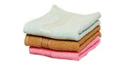Space Fly Soft Cotton Face Towel 450 Gsm | Absorbent Washcloths & Handkerchief Set For Home, Gym & Baby Care (Multicolor) - Set Of 3