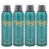 Nike Musk Women Eau De Toilette Deodorant Body Spray 800ml 27.0 Fl.oz. Pack Of 4 | Perfect Gift Set | Long Lasting Fragrance