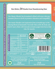 San-Cha Stress Relief Herbal Tea - 25 Biodegradable Herbal Tea Bags | Calms The Mind & Reduces Anxiety - Zero Caffeine, Environment Friendly