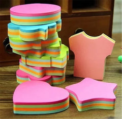300 Sticky Notes, Shaped Multicolor Self-adhesive Removable Sticky Note | Colorful In Shapes
