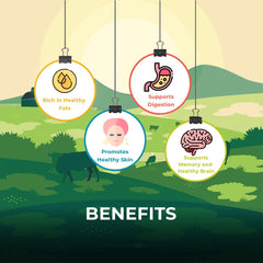 Organic Natural Desi A2 Gir Cow Ghee By Kalpataru Neeldev Enterprises | Vedic Bilona Method Curd-Churned Gir Cow Ghee Good For Glowing Skin | (250ml) 8.4 Ounce | Jar Pack