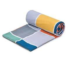 Super Soft Cotton King Size Bedsheet With 2 Pillow Cover + Comforter - 72 X 78 Inches, Multicolor | All Around Elastic Fitted | Skin Friendly & Long Lasting