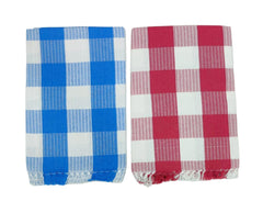 Bombay Dyeing Rimzim 100% Cotton Printed Soft & Slick Quick Drying Bath Towels 500 Gsm (Blue & Rose) - 2 Pcs