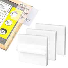 Transparent Sticky Notes Pad, Self-Adhesive Waterproof Translucent Sticky Notes - Clear