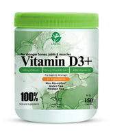 Lazal Plant Based Vitamin D3+ With Calcium, Vitamin K2 & Mk-7 For Stronger Bones, Joints & Muscles For Men & Women | 150 Capsules , 200gm 0.4lbs