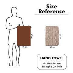 Urbanleaf Super Soft Microfiber Designer Hand Towels 400 Gsm | Gym & Workout Towels Set Of 4 (Multicolour)