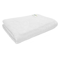 Softspun Microfiber Hair & Face Care Bath Towel 360 Gsm | Ultra Absorbent Super Soft & Comfortable Quick Drying For Men & Women Daily Use Extra Large Size Towel (White)