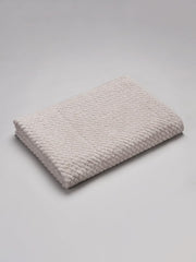 Spaces 100% Cotton Large Bath Towel 400 Gsm | For Men & Women Super Absorbent, Quick Dry, Ultra Soft Dobby Solid Design Towels Large Size (White Sand)
