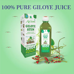 Jeevanras Axiom Giloye Stem Herbal Juice Helpful In Boost Immunity, Improves Digestion & Boost Metabolism, Treats Chronic Fever, No Added Sugar | 500ml 1.1lbs