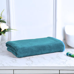 Black Gold The Finer Touch Premium Microfiber Bath Towels 400 Gsm | Lightweight Ultra-Soft Fade Resistant (Peacock Green)