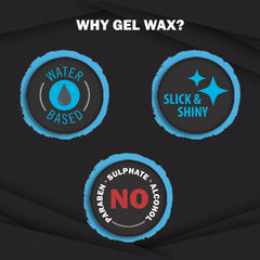 Set Wet Hair Wax For Men Gel Wax 60gm 2.1 Oz. | Strong Hold , Perfect Slick & Shiny Wet Look , Strong Hold , Water Based , Easy Wash Off | No Paraben , No Sulphate , No Alcohol