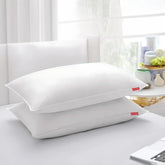 Comfort Soft Microfiber Pillow, White Color, Basic Size - 41 X 61 Cm | Bed Pillow, Optimum Support, Soft Texture, Hypoallergenic For Your Head & Neck Support Pillow - Pack Of 2