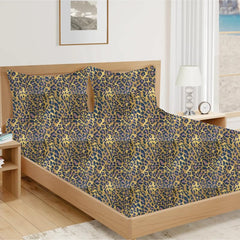 Microfiber Double Bedsheets With 2 Pillow Cover - 90 X 100 Inches, Leopard | Good Or Home, Hotel, Villa, Resort & Guest House | Wrinkle Free Luxury