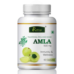 Inlazer Amla Health Capsule Amla Capsule Prevents Dark Spots & Acne, Truly All - Natural Solution To Get Vitamin C | 60 Capsule, 100gm 0.2lbs