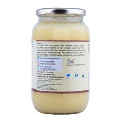 100% Pure A2 Desi Cow Ghee By Organic Diet | Traditional Bilona Curd-Churned Method Healthy Desi Ghee For Cooking | (1 Litr) 33.8 Ounce | Jar Pack