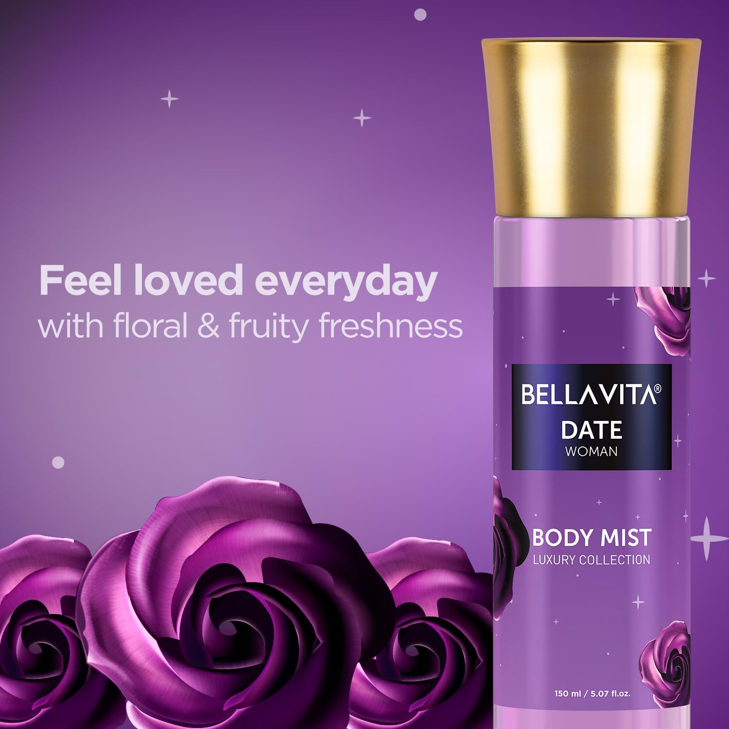Bella Vita Luxury Date Woman Body Spray Mist 150ml 5.0 Fl.oz. Long Lasting | Luxury Collection Bella Vita Luxury Date Woman Body Spray Mist 150ml 5.0 Fl.oz. Long Lasting | Luxury Collection