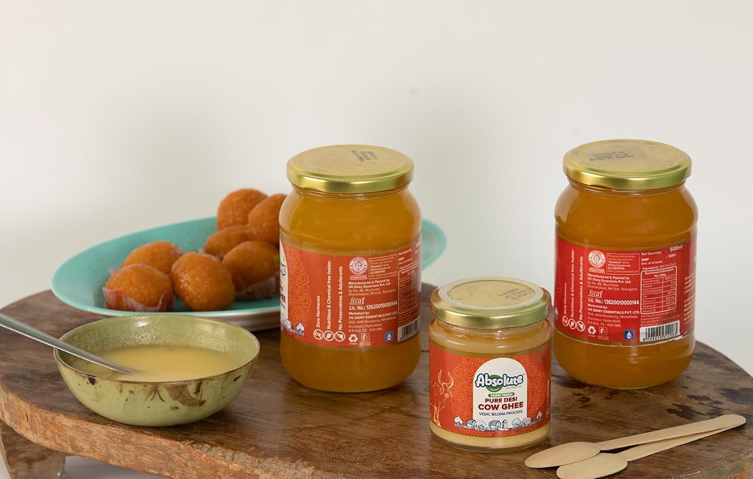 100% Pure Desi Cow Ghee By Absolute | Good Source Of Protein Fiber Healthy & Nutritious Desi Cow Ghee Perfect For Weight Loss | (500ml) 16.9 Ounce | Jar Pack 100% Pure Desi Cow Ghee By Absolute | Good Source Of Protein Fiber Healthy & Nutritious Desi Cow Ghee Perfect For Weight Loss | (500ml) 16.9 Ounce | Jar Pack