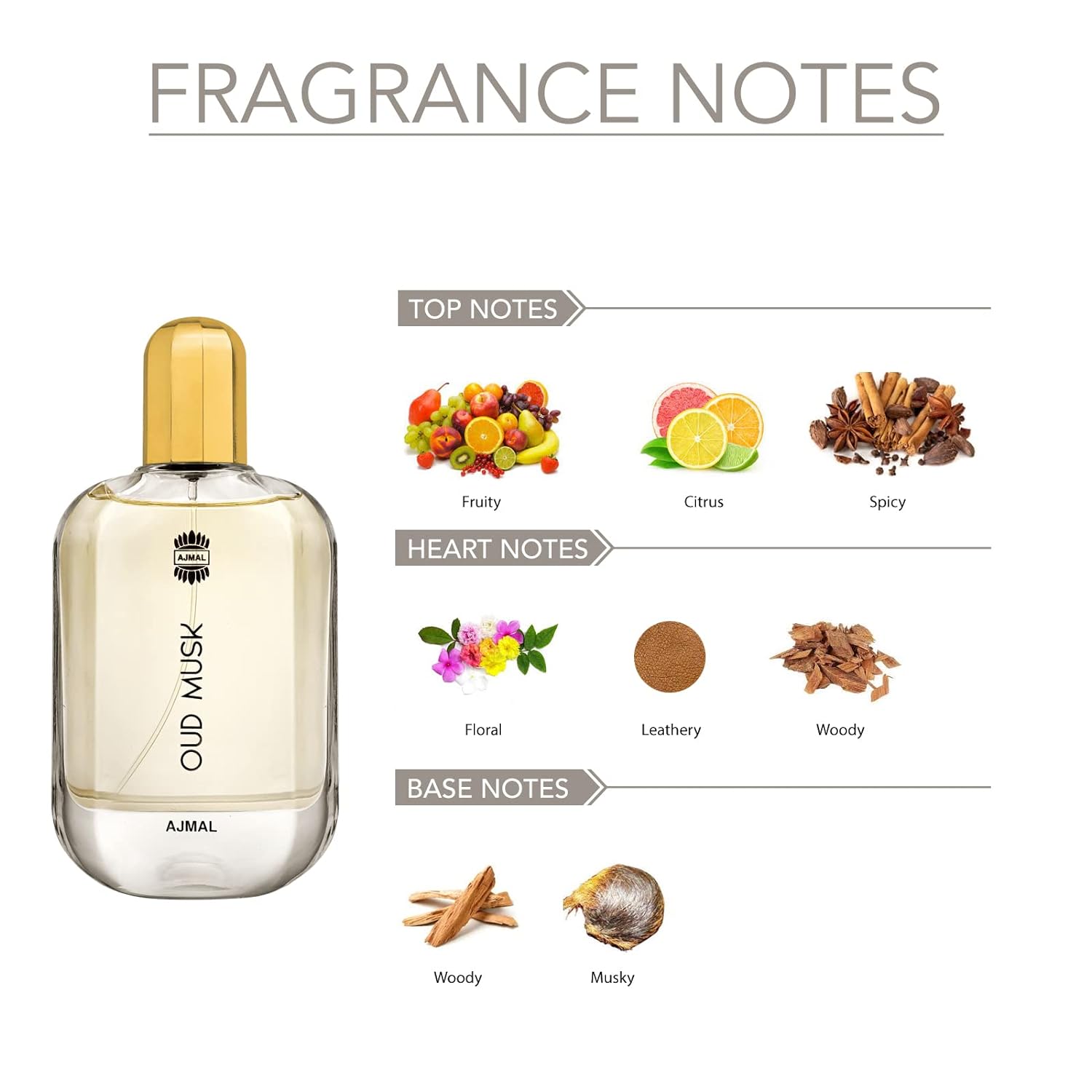 Ajmal Oud Musk Eau De Perfume 100ml 3.4 Fl.oz. Long Lasting | Gift For Men Ajmal Oud Musk Eau De Perfume 100ml 3.4 Fl.oz. Long Lasting | Gift For Men