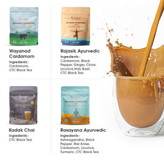 Teabox Premium Authentic Indian Spiced Chai Tea Trial Pack - 10 Exotic Varieties Of Chai X 30gm, 1.05 Ounce Each | No Artificial Flavors, Crafted In Small Batches - Perfect Tea Gift