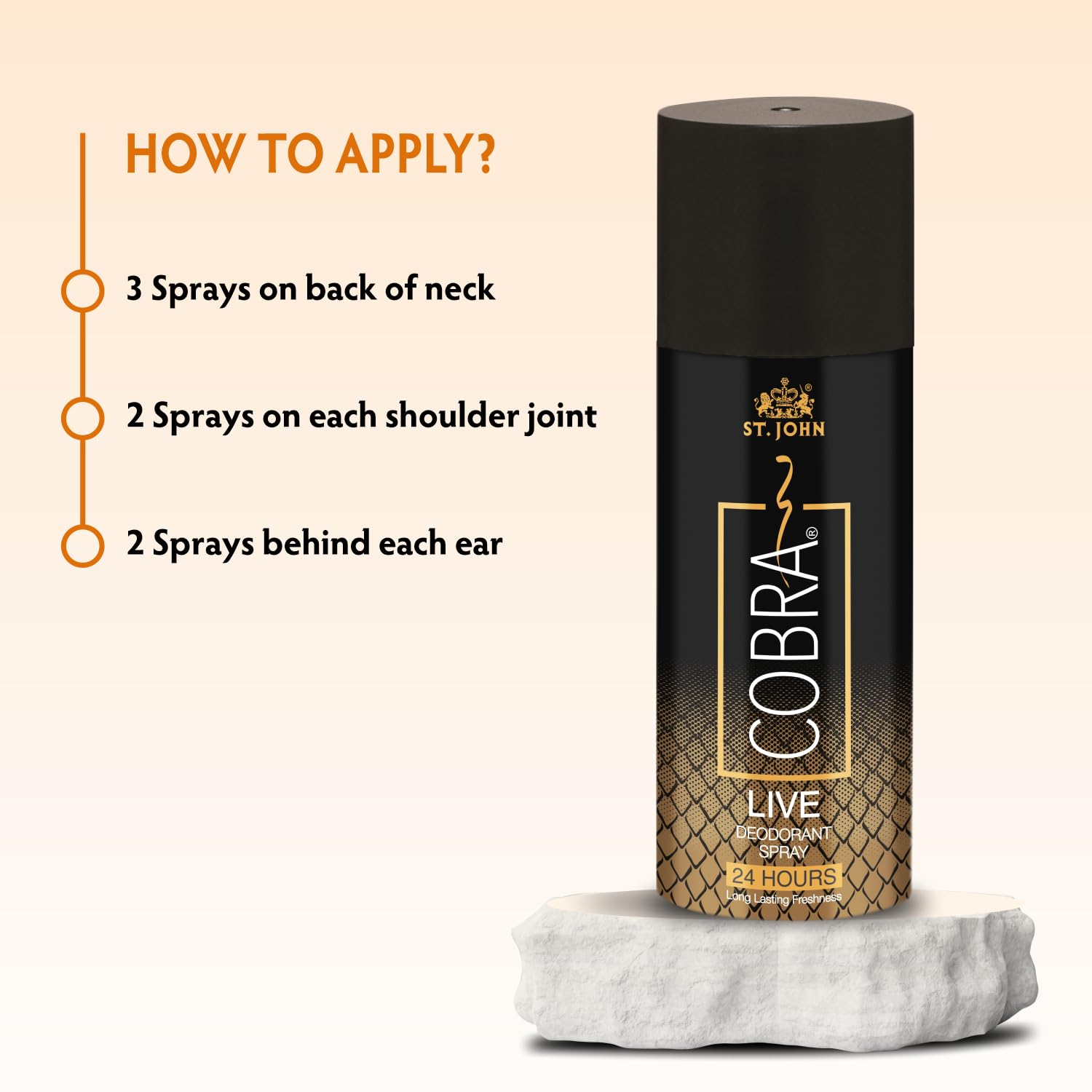 St. John Cobra Live + Live + Sports + Sports Deodorants Body Spray 600ml 20.2 Fl.oz. Pack Of 4 | Perfect Dailywear Perfume For Unisex St. John Cobra Live + Live + Sports + Sports Deodorants Body Spray 600ml 20.2 Fl.oz. Pack Of 4 | Perfect Dailywear Perfume For Unisex